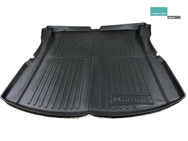 Alfombrilla protectora para todo tipo de clima en el maletero del Tesla Model 3 - Highland 2024