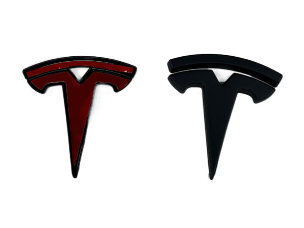 Conjunto de logotipo T para la parte delantera y trasera de las gorras Model S