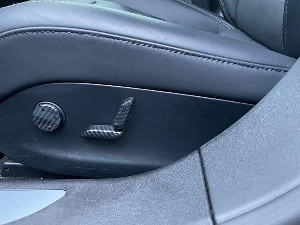 Tesla Model S y X - Cubierta para el ajuste del asiento en apariencia de carbono