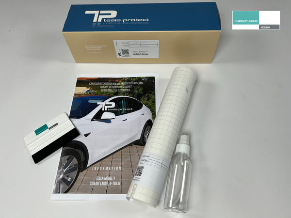 Película protectora Tesla Model Y - faldones laterales - juego de 6 piezas - película protectora de pintura PPF