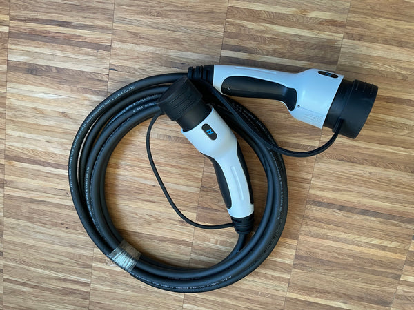 Ladekabel für Hybrid- und Elektroautos 32A 1-phasig, 7,4kW, Typ2/Typ2, 5 Meter, E-Mobility Shop