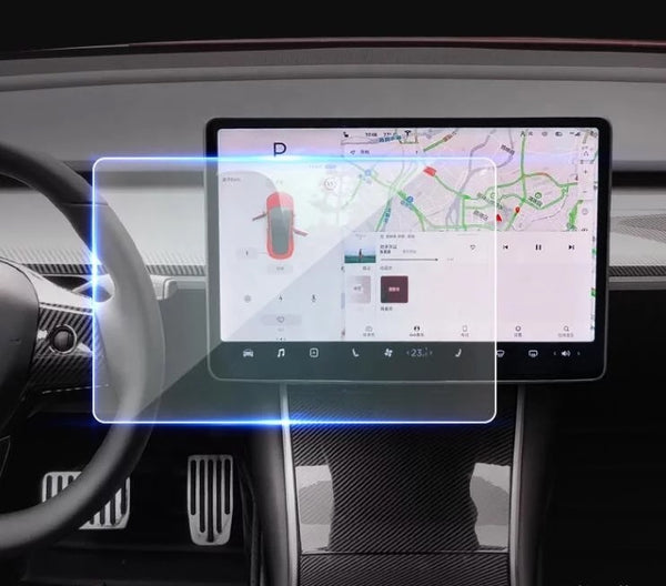 Tesla Model 3 und Y Bildschirm-Schutzfolie - Matt - Display-Folie (MY + M3 2021-2023)